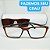 Óculos para armação de GRAU masculino Clip On moderno modelo CV228. - Imagem 4