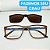 Óculos para armação de GRAU masculino Clip On moderno modelo CV228. - Imagem 5