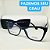 Armação para óculos de grau feminino Clipon Azul estilo blogueira armação modelo CV1122 - Imagem 2