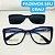 Armação para óculos de grau feminino Clipon Azul estilo blogueira armação modelo CV1122 - Imagem 5