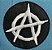 Anarquia Patch Bordado, termocolante - Imagem 1
