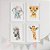 Quadros para quarto de bebê Safari Baby Aquarela Menina - Imagem 1