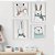 Quadros para quarto juvenil Animais contorno - Imagem 1