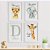 Quadros para quarto de bebê Safari Baby com Inicial e Nome - Imagem 1