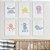 Quadros para quarto de bebê Fundo do mar + Quadro personalizado com Nome - Imagem 1
