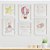 Quadros para quarto de irmãs Nuvem e Ursinhas com Nomes e Oração - Imagem 1