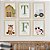 Quadros para quarto de bebê Fazendinha com Inicial e Nome - Imagem 1