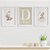 Quadros para quarto de bebê Ursinhos Bege com Inicial e Nome - Imagem 1