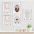 Quadros para quarto de bebê Santa Clara e Nossa Senhora das Graças Oração Santo Anjo e Nomes - Imagem 1