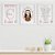 Quadros para quarto de bebê Santa Clara com Inicial e Nome - Imagem 1