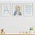 Quadros para quarto de bebê Nossa Senhora e Santo Anjo com Inicial e Nome - Imagem 1