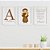 Quadros para Quarto de Bebê Santo Antônio e Oração Santo Anjo com Inicial e Nome - Imagem 1
