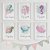 Quadros para quarto de bebê Feminino Fundo do mar com Frases Positivas - Imagem 1
