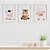 Quadros para quarto de bebê Fazendinha Vaca Cavalo e Ovelha - Imagem 1