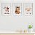 Quadros para quarto de bebê Fazendinha Vaca Cavalo Ovelha - Imagem 1