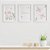 Quadros para quarto de bebê Borboletas Flores e Nome - Imagem 1