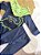 Conjunto Bebê Menino Dino Mite: Body, Calça e Babador - Imagem 3