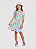 Vestido Infantil Menina Colorido Estampa de Animais - Imagem 1