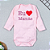 Body Bebê Manga Longa com Frase "Eu Amo a Mamãe" - Imagem 2
