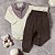 Conjunto Bebê Xadrezinho: Body e Calça em Ecolinho - Imagem 1
