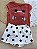 Conjunto Infantil Alakazoo Gatinha: Blusa e Shorts Saia - Imagem 3