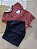 Conjunto Menina: Blusa Listrada e Shorts Moletom - Imagem 9