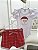 Conjunto Bebê Menina: Body de Papai Noel e Shorts Xadrez - Imagem 2
