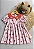 Vestido Infantil Menina Cerejinha Gola com Laços - Imagem 5