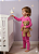 Conjunto Body Infantil Botão Liso em Ribana Premium - Imagem 1