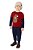 Conjunto Infantil Camiseta Meia Malha Estampa Relevo + Calça Moletom Felpado - Imagem 1