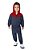 Conjunto Infantil Menino Jaqueta Jeans Felpado com Capuz e Calça Jogger - Imagem 3