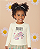 Blusa Infantil Menina Cotton Felpado com Tule Glitter - Imagem 1