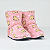 Pantufa botinha bebê bixinhos - com pelinhos internos - Imagem 1