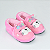 Pantufa para Bebê - Gato Rosa - Imagem 1
