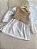 Vestido Infantil Menina Xadrez com Colete Tricô Artesanal - Imagem 4