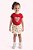 Conjunto Bebê Menina: Blusa Estampada e Shorts com Amarração - Imagem 1