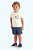 Conjunto Bebê Menino: Camiseta Piquet e Bermuda Moletinho - Imagem 1