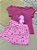 Conjunto Bebê Menina: Blusa Cavalo Marinho e Shorts-Saia Estrelas - Imagem 4
