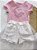 Conjunto Menina Bonjour: Blusa e Shorts Saia de Tule - Imagem 4