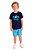 Conjunto Menino Dog Days: Camiseta e Bermuda de Cachorrinho - Imagem 1