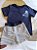 Conjunto Menino Foca: Camiseta e Bermuda Listrada - Imagem 2
