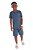 Conjunto Menino: Camiseta e Bermuda de Moletinho - Imagem 1