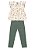 Conjunto Infantil Menina: Blusa Flor e Calça - Imagem 2