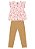 Conjunto Infantil Menina: Blusa Flor e Calça - Imagem 3