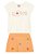 Conjunto Infantil Menina: Blusa e Shorts Saia Floral - Imagem 2