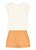 Conjunto Infantil Menina: Blusa e Shorts Saia Floral - Imagem 3