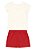 Conjunto Infantil Menina: Blusa e Shorts Saia Floral - Imagem 7