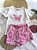 Conjunto Infantil Borboleta: Blusa e Shorts Saia - Imagem 4