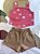 Conjunto Infantil Menina: Blusa Cropped e Shorts Floral - Imagem 11
