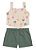 Conjunto Infantil Menina: Blusa Cropped e Shorts Floral - Imagem 15